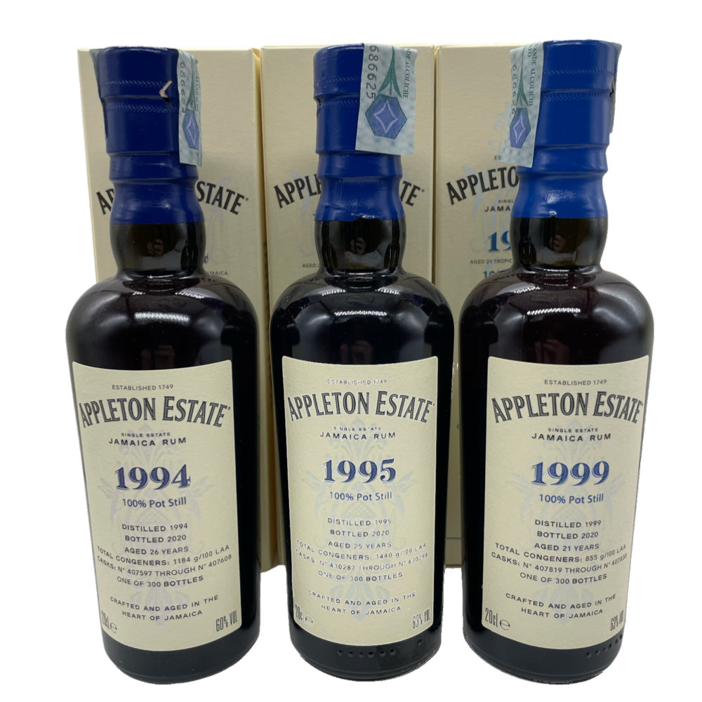 Appleton Estate 1994 1995 1999 3x20cl