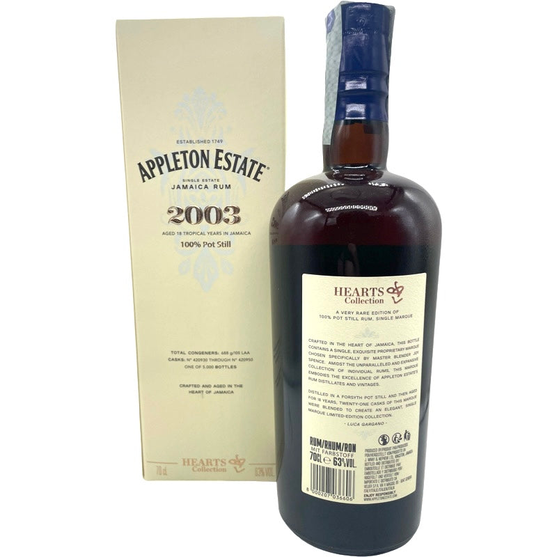 Appleton Estate 2003 Heart Collection 18 years old