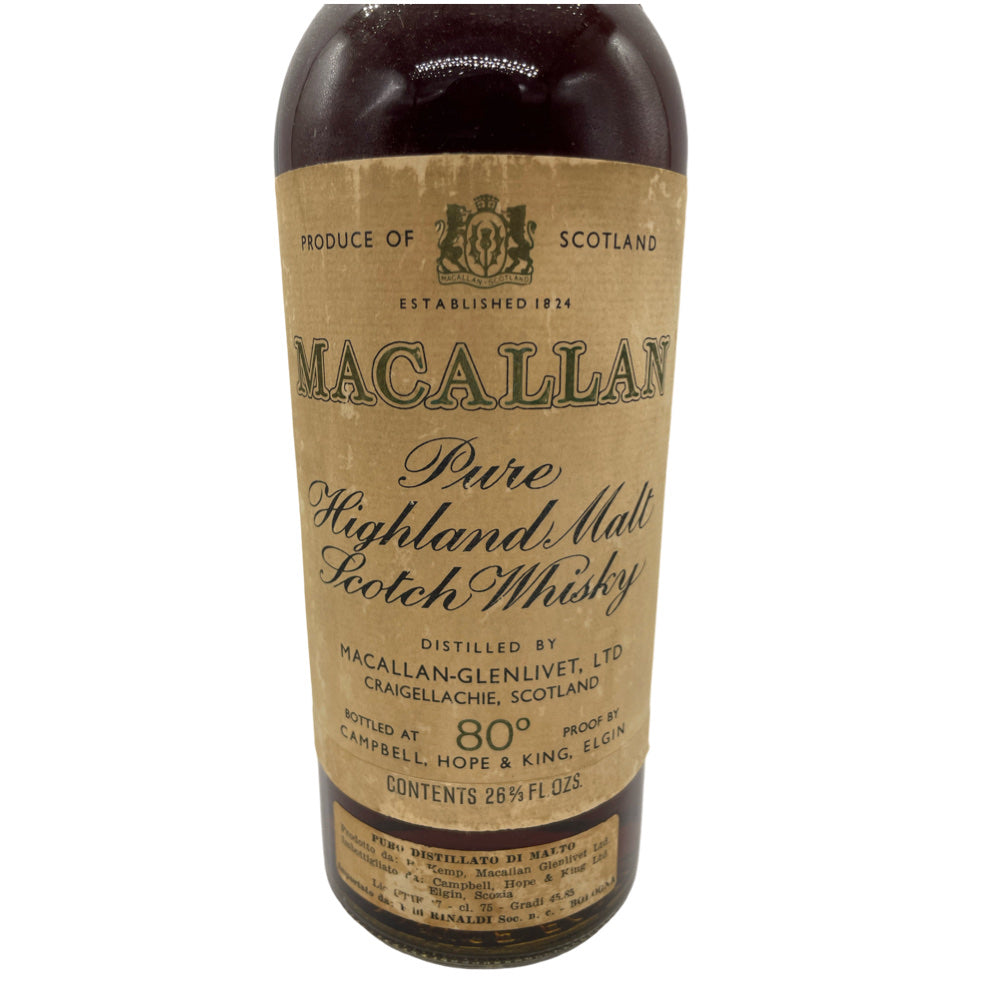 The Macallan 1954 Single Highland Malt Scotch Whiskey 15 Years Old