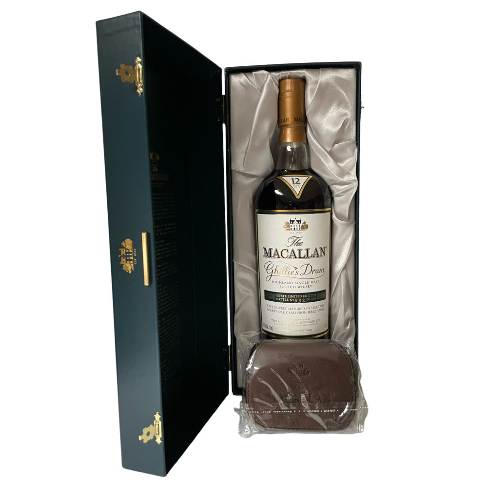 Macallan 12yo Ghillies Dram WITH MAP & FISHING FLIES