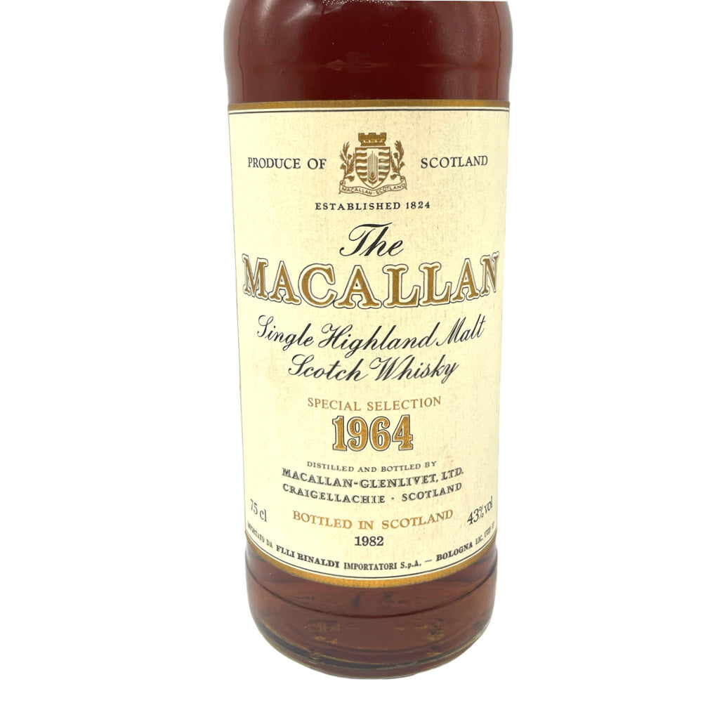 Macallan 1964 Rinaldi import