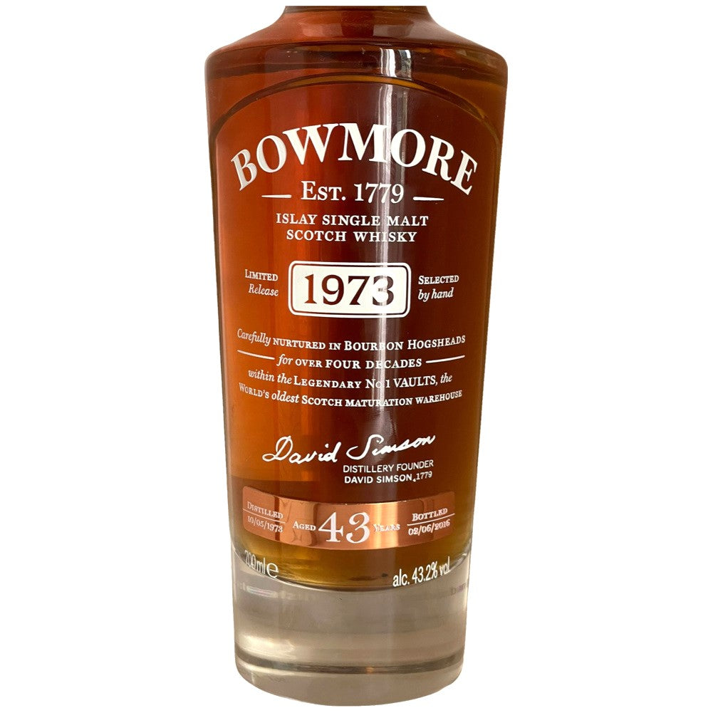 Bowmore 43 years old 1973