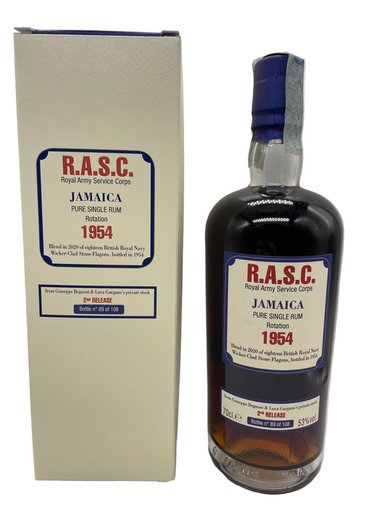 JAMAICA RUM R.A.S.C. 1954 70CL 53% VELIER 2ND EDITION