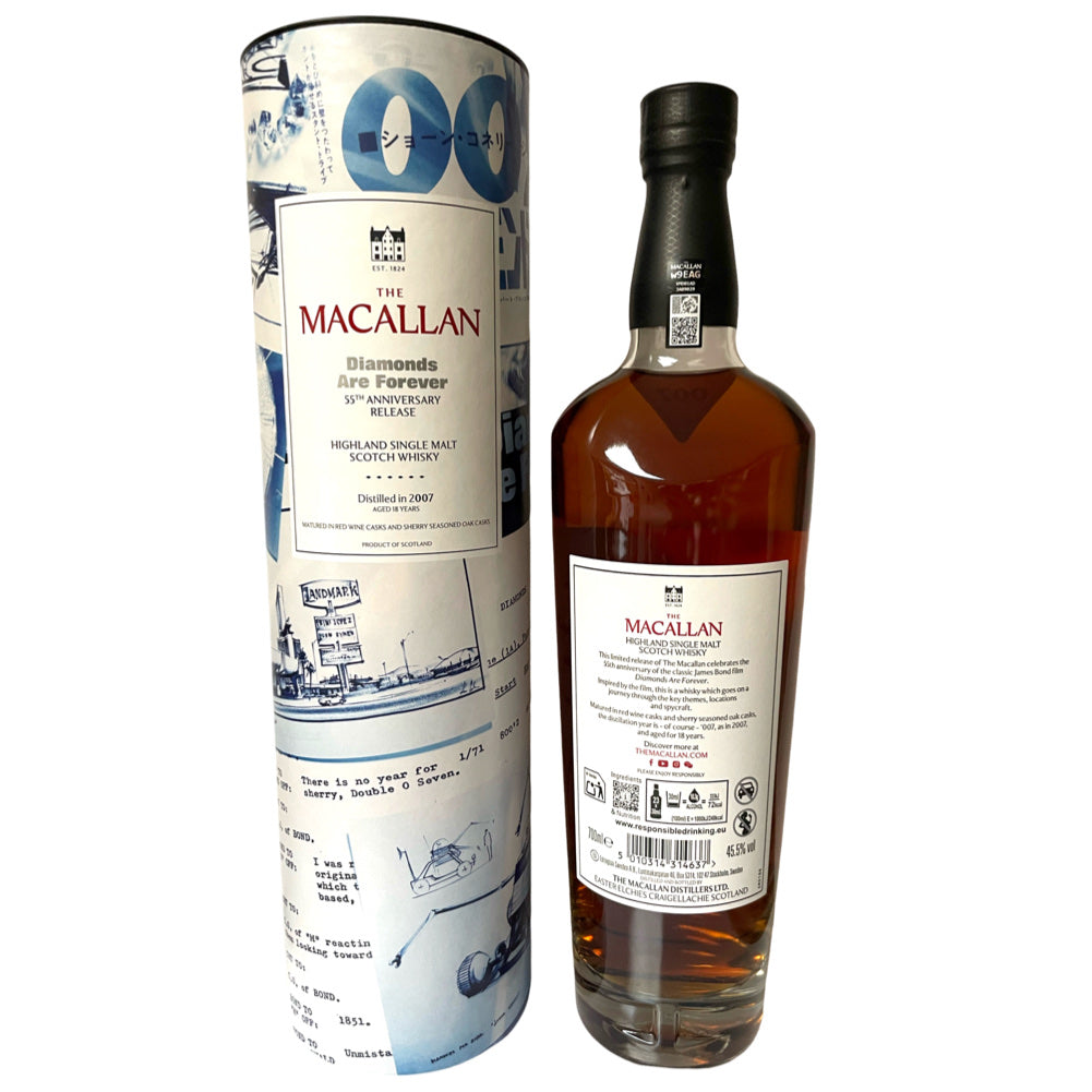 Macallan 2007 18yo Diamonds Are Forever 55th James Bond