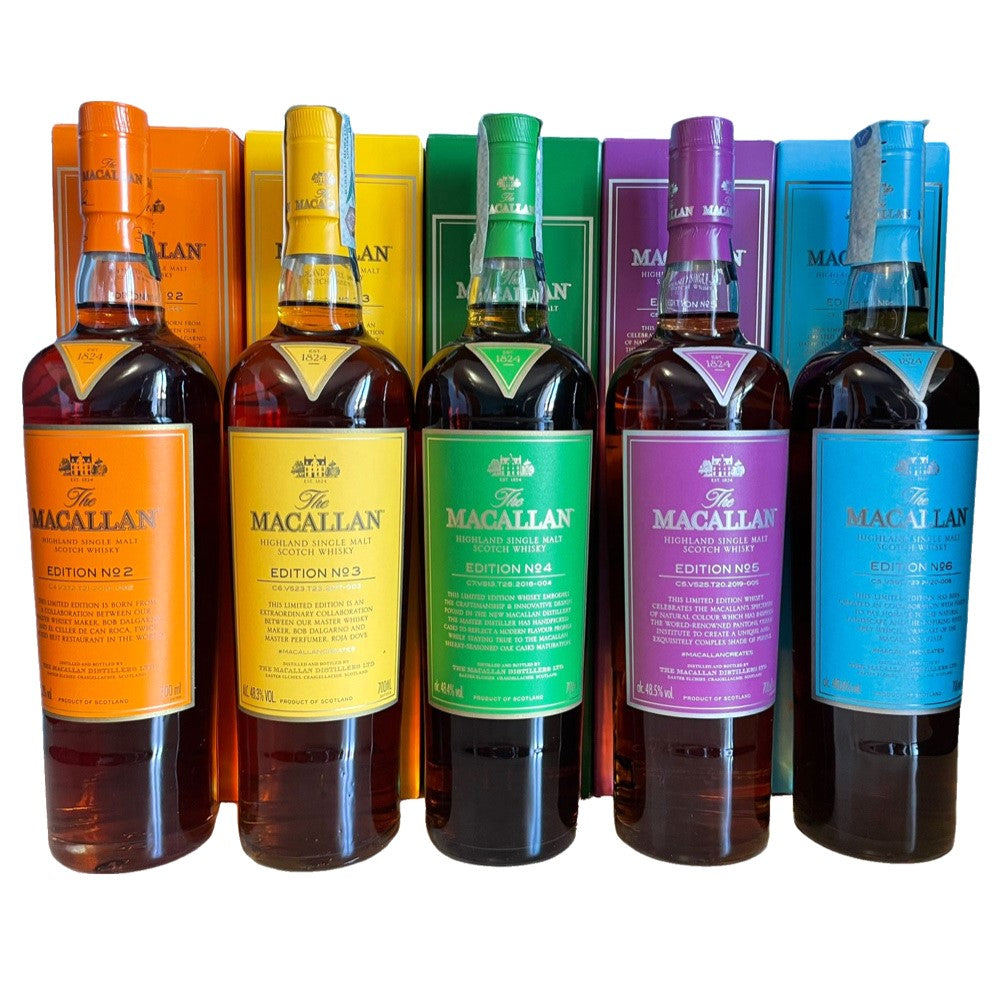 Macallan Edition No 2-3-4-5-6