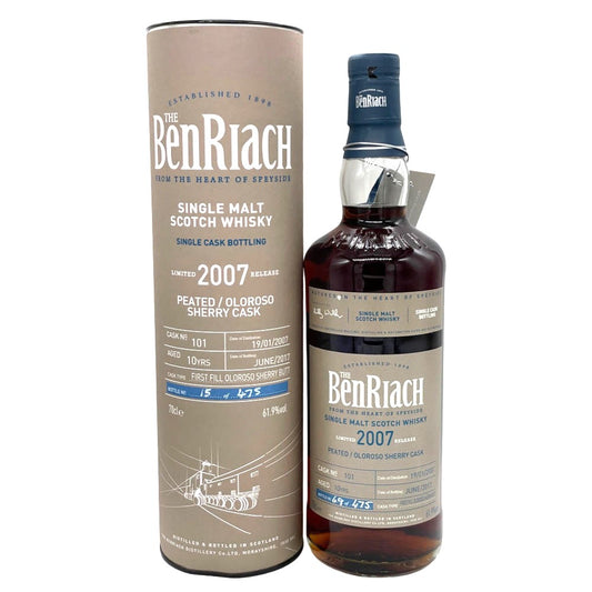 The BenRiach Limited 2007 Release cask 105